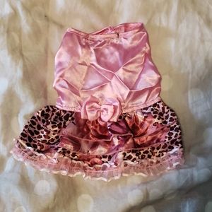 Pink Leopard Print Dog Dress